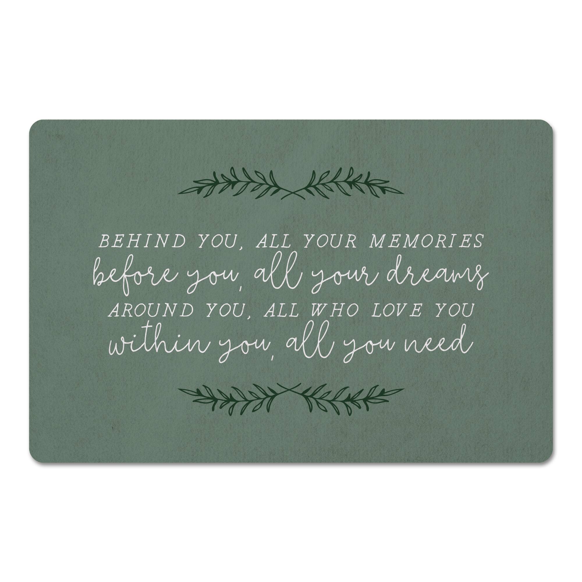 18" x 27" Memories Dreams Love Floor Mat